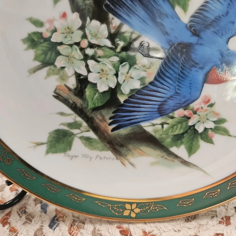 Danbury Mint Songbirds of Roger Peterson Bluebirds Decorative Plate 8